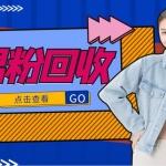 抖音美女号男粉回收项目，一个粉2元轻松日入300+【粉丝包回收】