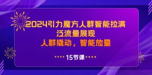 2024引力魔方人工智能拉满，泛流量展现，人群撬动，智能放量